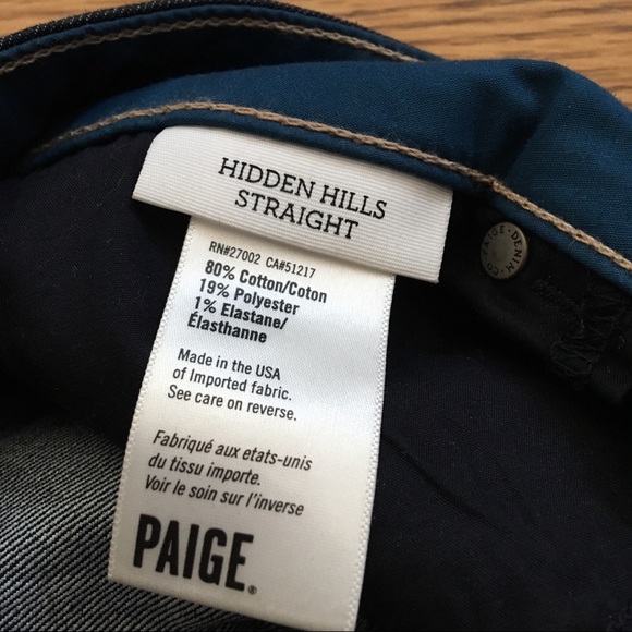Paige Hidden Hills Denim Jeans - Picture 5 of 5